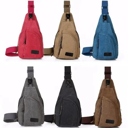 Canvas-Rucksack für Herren - Umhänge- / Umhängetasche