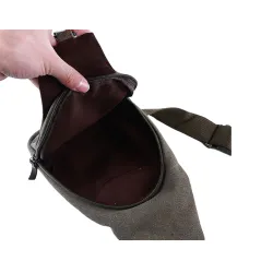 Canvas-Rucksack für Herren - Umhänge- / Umhängetasche