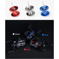 Metal fishing reel - winding ring - ultra light - magnetic brake - right / left handed - 7.2:1 - 8KGTools