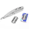 Barber razor - folding knife with 10 bladesShaving