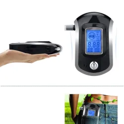 Professioneller digitaler Alkoholtester - Atemalkoholtester - LCD - mit 5 Mundstücken