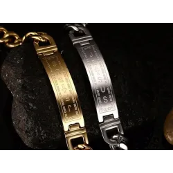 Edelstahlarmband - Jesus / Kreuz