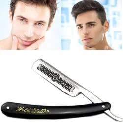 Gold Dollar - Barber Rasiermesser - faltbar - Edelstahl