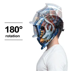 Solar-Schweißhelm - automatische Verdunkelung - American Eagle
