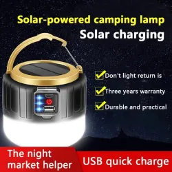 Camping-/Zeltlicht - tragbar - Solar - LED - superhelle Außenlampe - mit Fernbedienung - wasserdicht