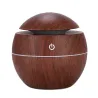Ultraschall-Luftbefeuchter – Diffusor für ätherische Öle – LED – USB – Holzmaserung – 130 ml