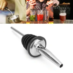 Ausgießer aus Edelstahl - Ausgießer - Spender - Stopfen - für Wein- / Essig- / Ölflasche