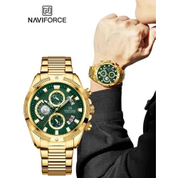 NAVIFORCE - Luxus-Sportuhr - Quarz - wasserdicht - Edelstahl