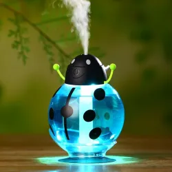 Ultrasonic air humidifier - essential oils diffuser - ladybug shape - USB - LED - 260 mlHumidifiers