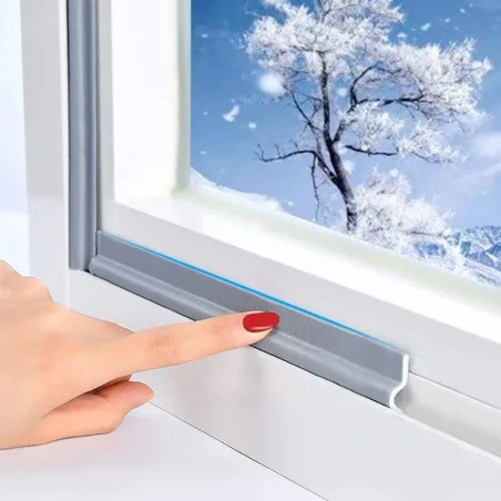 Dichtungsstreifen für Fenster / Türen - selbstklebend - schalldicht - wasserdicht - Nylonschaum