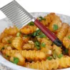 Kartoffelschneider - Pommes-Maker - gebogene Chips - Edelstahlmesser