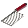 Kartoffelschneider - Pommes-Maker - gebogene Chips - Edelstahlmesser