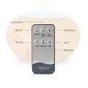 Ultrasonic air humidifier - essential oils diffuser - LED - remote control - wood grain - 500 mlHumidifiers