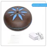 Ultraschall-Luftbefeuchter – Diffusor für ätherische Öle – Holzmaserung – LED – 500 ml