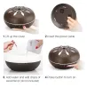 Ultrasonic air humidifier - essential oils diffuser - wood grain - LED - 500 mlHumidifiers