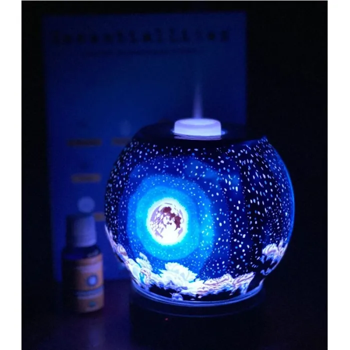 Ultrasonic air humidifier - essential oils diffuser - moon shape - LEDHumidifiers