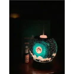 Ultrasonic air humidifier - essential oils diffuser - moon shape - LEDHumidifiers