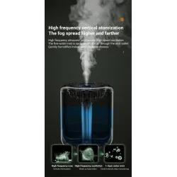 Ultrasonic air humidifier - essential oils diffuser - LED - USB - 1200 mlHumidifiers