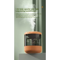 Ultrasonic air humidifier - essential oils diffuser - LED - USB - 1200 mlHumidifiers