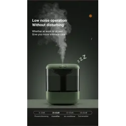 Ultrasonic air humidifier - essential oils diffuser - LED - USB - 1200 mlHumidifiers