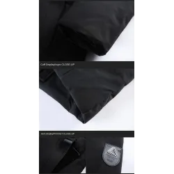 Lange Winterjacke mit Kapuze - Reißverschluss - Knöpfe