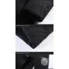 Lange Winterjacke mit Kapuze - Reißverschluss - Knöpfe