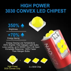 NAO - T10 - W5W - LED - 5W / 6W - car bulb - 2 piecesT10