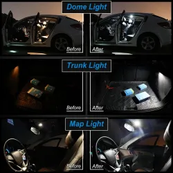 NAO - T10 - W5W - LED - 5W / 6W - car bulb - 2 piecesT10