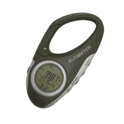 Digital LCD display compass - barometer - with carabinerKeyrings