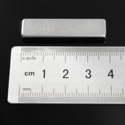 N52 - Neodym-Magnet - superstarker rechteckiger Block - 40 mm * 10 mm * 4 mm - 5 Stück