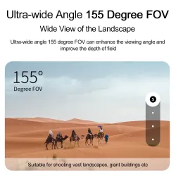 Objektiv aus Aluminiumlegierung - 155-Grad-Ultraweitwinkelobjektiv - wasserdicht - für GoPro Hero 9 10 11 Black