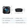 Objektiv aus Aluminiumlegierung - 155-Grad-Ultraweitwinkelobjektiv - wasserdicht - für GoPro Hero 9 10 11 Black