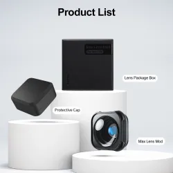 Objektiv aus Aluminiumlegierung - 155-Grad-Ultraweitwinkelobjektiv - wasserdicht - für GoPro Hero 9 10 11 Black