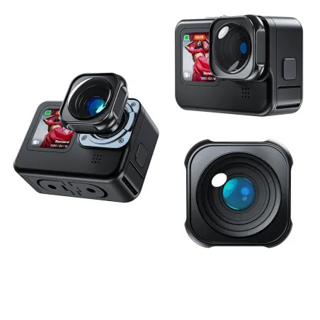 Aluminum alloy lens - 155 degree ultra wide lens - waterproof - for GoPro Hero 9 10 11 BlackLenses & filters