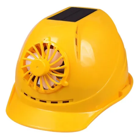 Solarbetriebener Schutzhelm - mit Lüfter - Bau / Schwerstarbeit - Arbeitsschutz