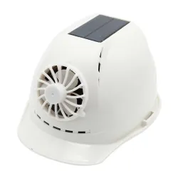 Solarbetriebener Schutzhelm - mit Lüfter - Bau / Schwerstarbeit - Arbeitsschutz