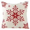 Decorative Christmas cushion cover - red with print - 60 * 60 cmCushion covers