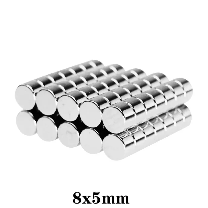 N35 - Neodym-Magnet - starker Zylinder - 8 mm * 5 mm