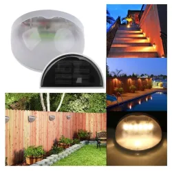 Solarbetriebene Gartenwandleuchte - wasserdicht - 6 LED