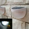 Solarbetriebene Gartenwandleuchte - wasserdicht - 6 LED