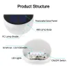 Solarbetriebene Gartenwandleuchte - wasserdicht - 6 LED