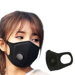 Schwammmund / Gesichtsmaske - mit Luftventil - Anti-Staub / Anti-Verschmutzung