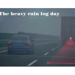 Autolaserlicht - Nebel- / Warnlicht - rote Linie - Sterne