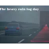 Car laser light - fog / warning light - red line - starsTuning