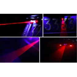 Car laser light - fog / warning light - red line - starsTuning