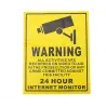 24H ÜBERWACHUNGSKAMERA CCTV - AUFZEICHNUNG - Warnaufkleber