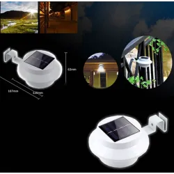 Lampa ogrodowa zasilana energią słoneczną - LED - wodoodporna