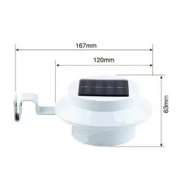 Lampa ogrodowa zasilana energią słoneczną - LED - wodoodporna