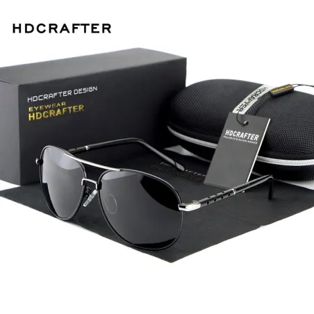 HDCRAFTER - Übergroße Vintage-Sonnenbrille - polarisiert - UV400