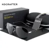 HDCRAFTER - Übergroße Vintage-Sonnenbrille - polarisiert - UV400